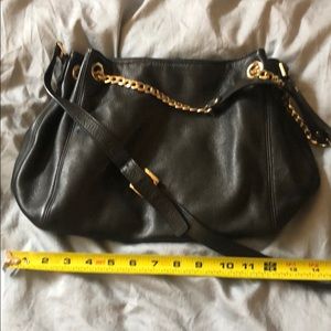 Black leather Michael Kors purse